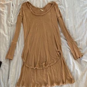 Free people long sleeve thermal sweater